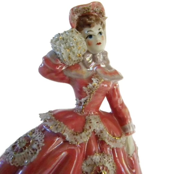 Ceramic Victorian Lady Figurine by Juanita Gilbert - Picture 8 of 10